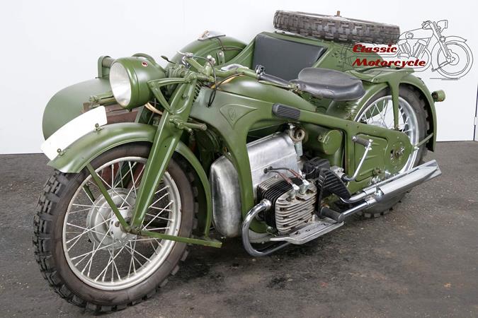 Zündapp K800 1936 combination 800cc 4 cyl sv Wehrmacht