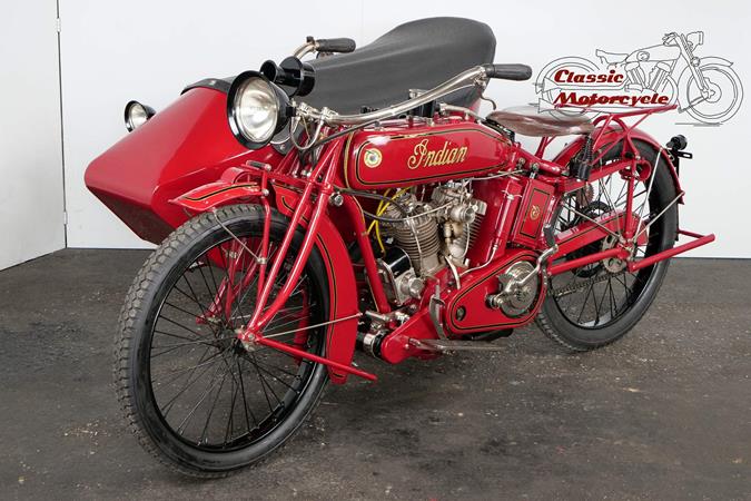 Indian PowerPlus 1919 1000cc 2 cyl sv combination 