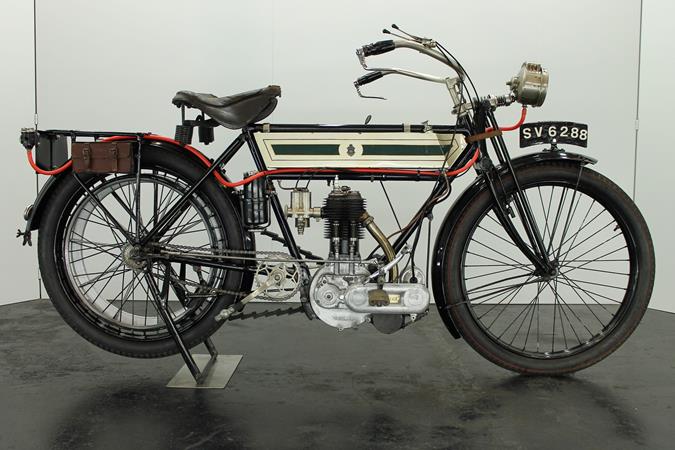 Triumph 3½HP free engine 1911 500cc 1 cyl sv