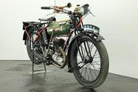 BSA "Round Tank" Model B 1924 250cc 1 cyl sv