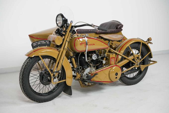 Harley Davidson Model JS 1927 1000cc 2 cyl ioe combination