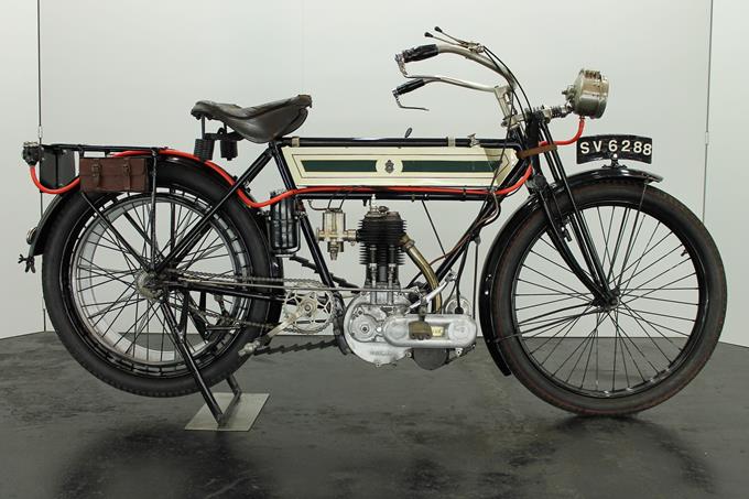 Triumph 3½HP free engine 1911 500cc 1 cyl sv