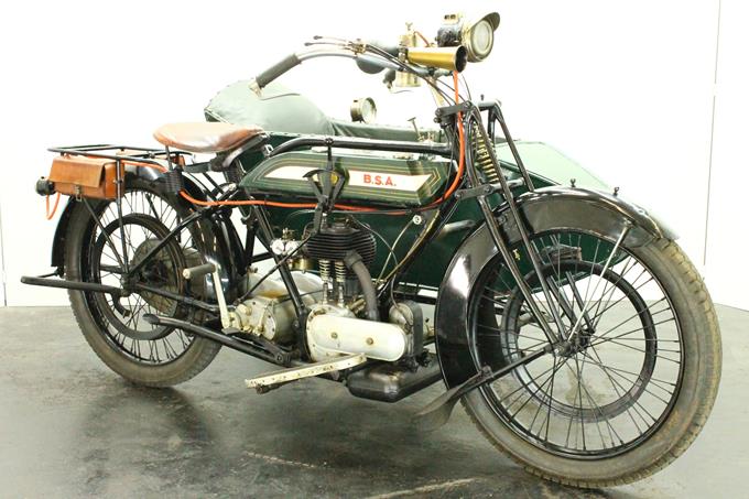 BSA Model H 1922 557cc 1 cyl sv combination